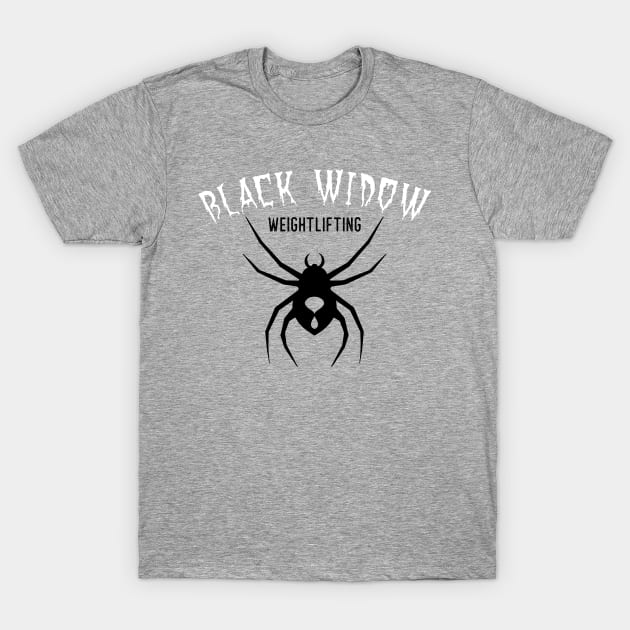 black widow weightlifing T-Shirt by Tees by Cinny